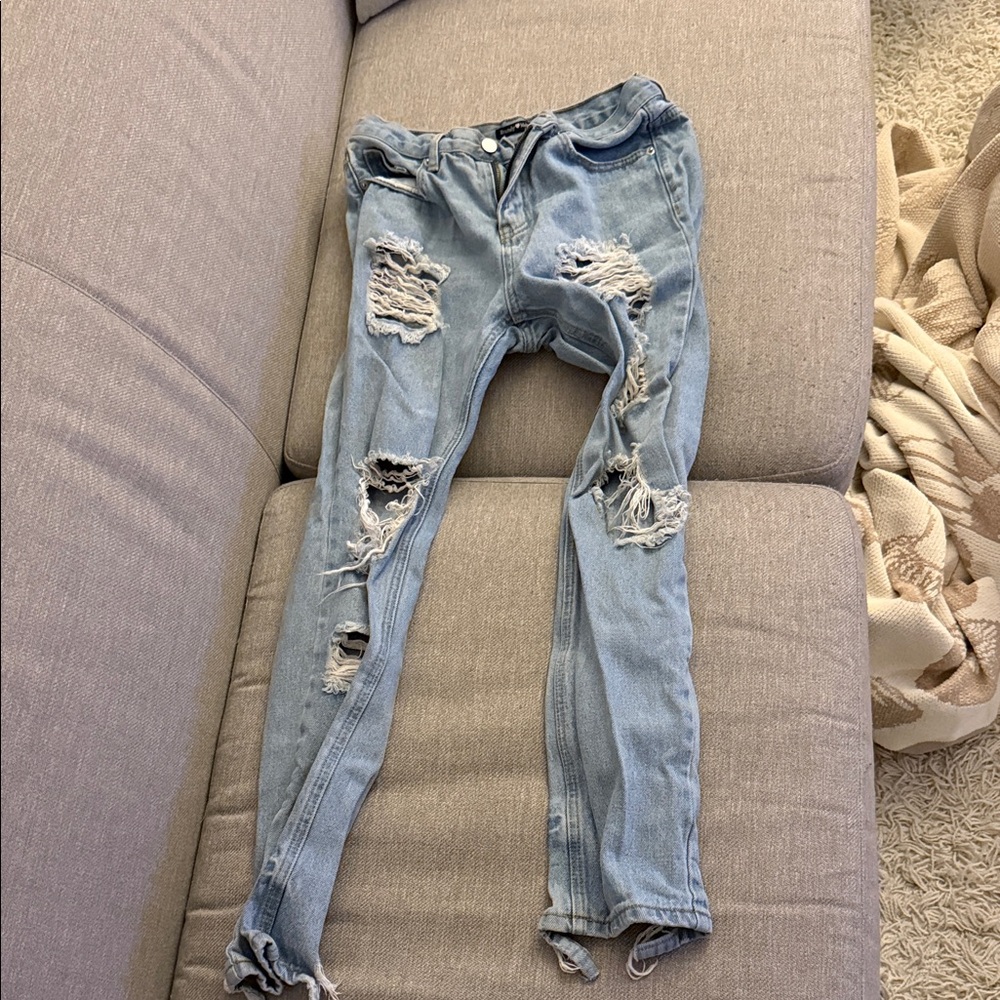 Brandy Melville Distressed Light Blue Women's Jeans